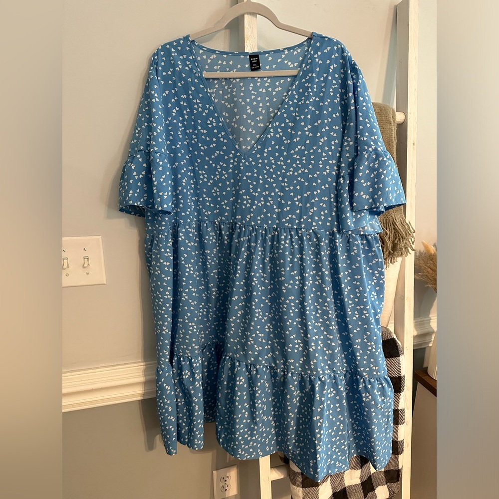 Blue heart dress